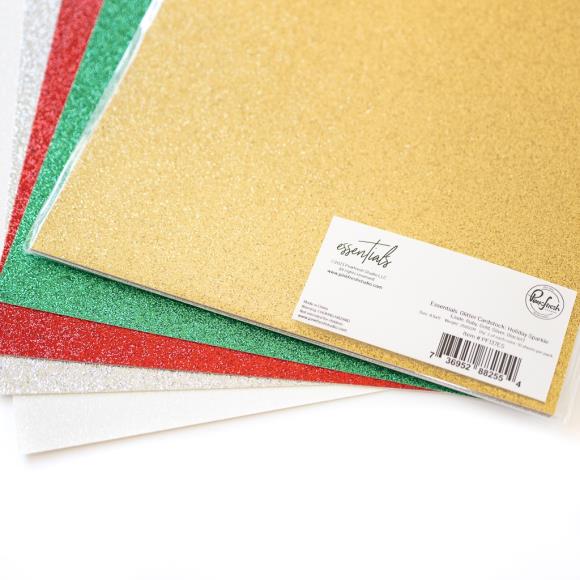 Pinkfresh Studio - Essentials Glitter Cardstock 8.5"X11" (10sheets)