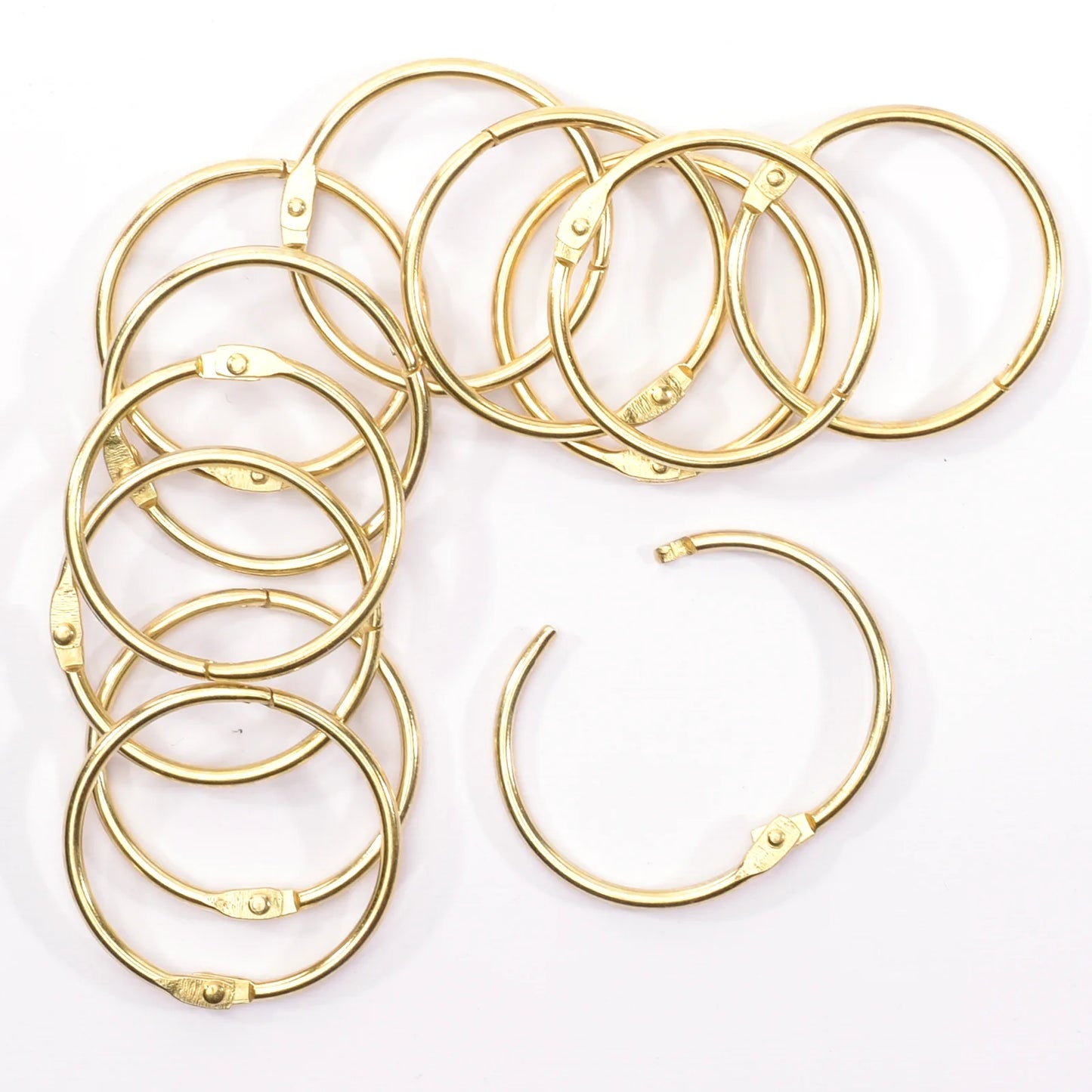 Vaessen - Book Rings Gold 38mm (12pcs)