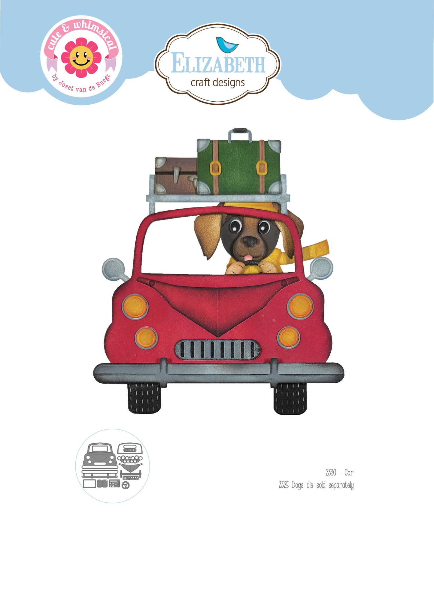 Elizabeth Craft Designs - Dog Days Dies Car