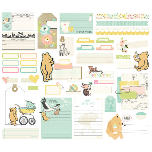 Simple Stories - Classic Pooh Baby Journal Bits & Pieces