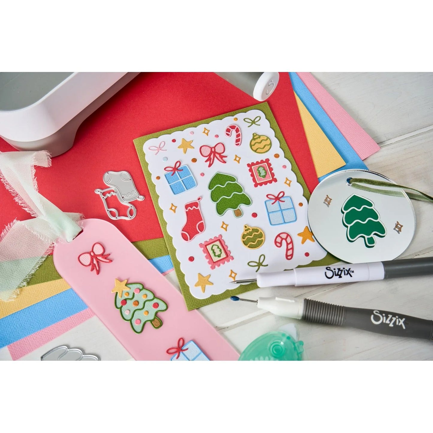 Sizzix - Thinlits Dies Holiday Cheer by Letters by Shells