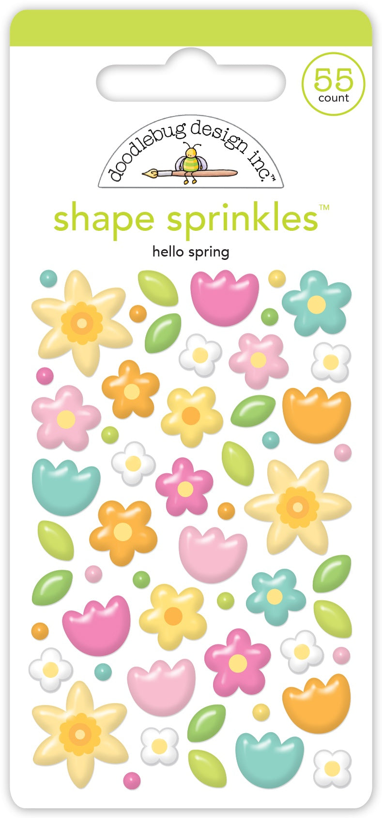 Doodlebug Design - Bunny Hop Hello Spring Shape Sprinkles