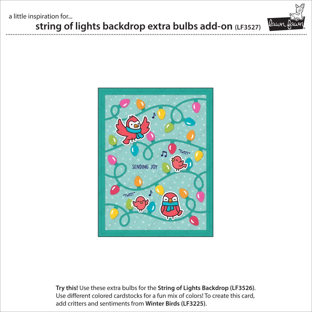 Lawn Fawn - String Of Lights Backdrop Extra Bulbs Add-On