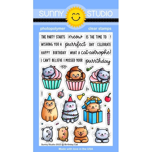 Sunny Studio - Birthday Cat