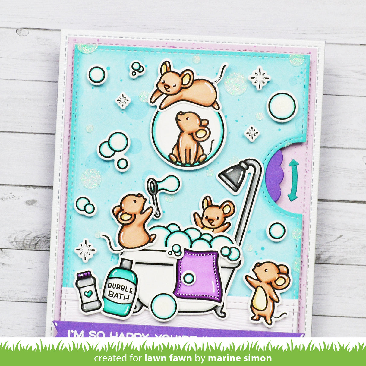 Lawn Fawn - Bubble Background Stencils (2pcs)