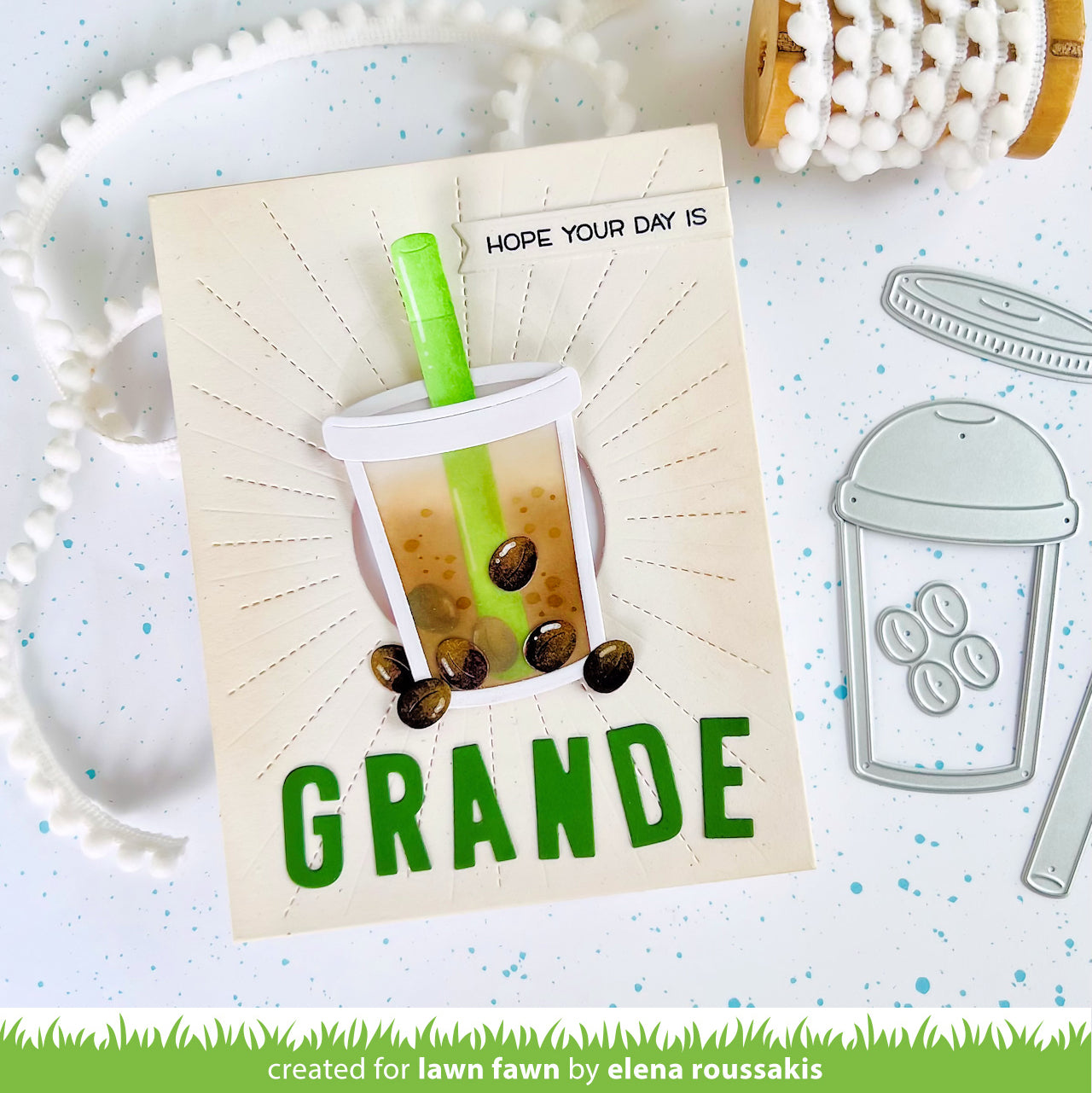 Lawn Fawn - Build-A-Drink Bubble Tea Add-On