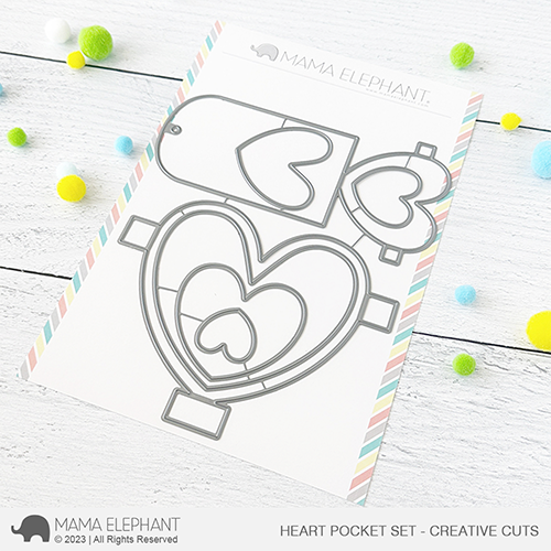 Mama Elephant - Heart Pocket Set - Creative Cuts
