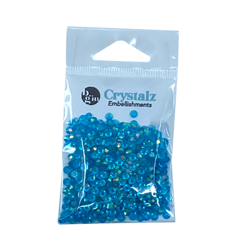 Buttons Galore - Crystalz Clear Flat Back Gems Caribbean