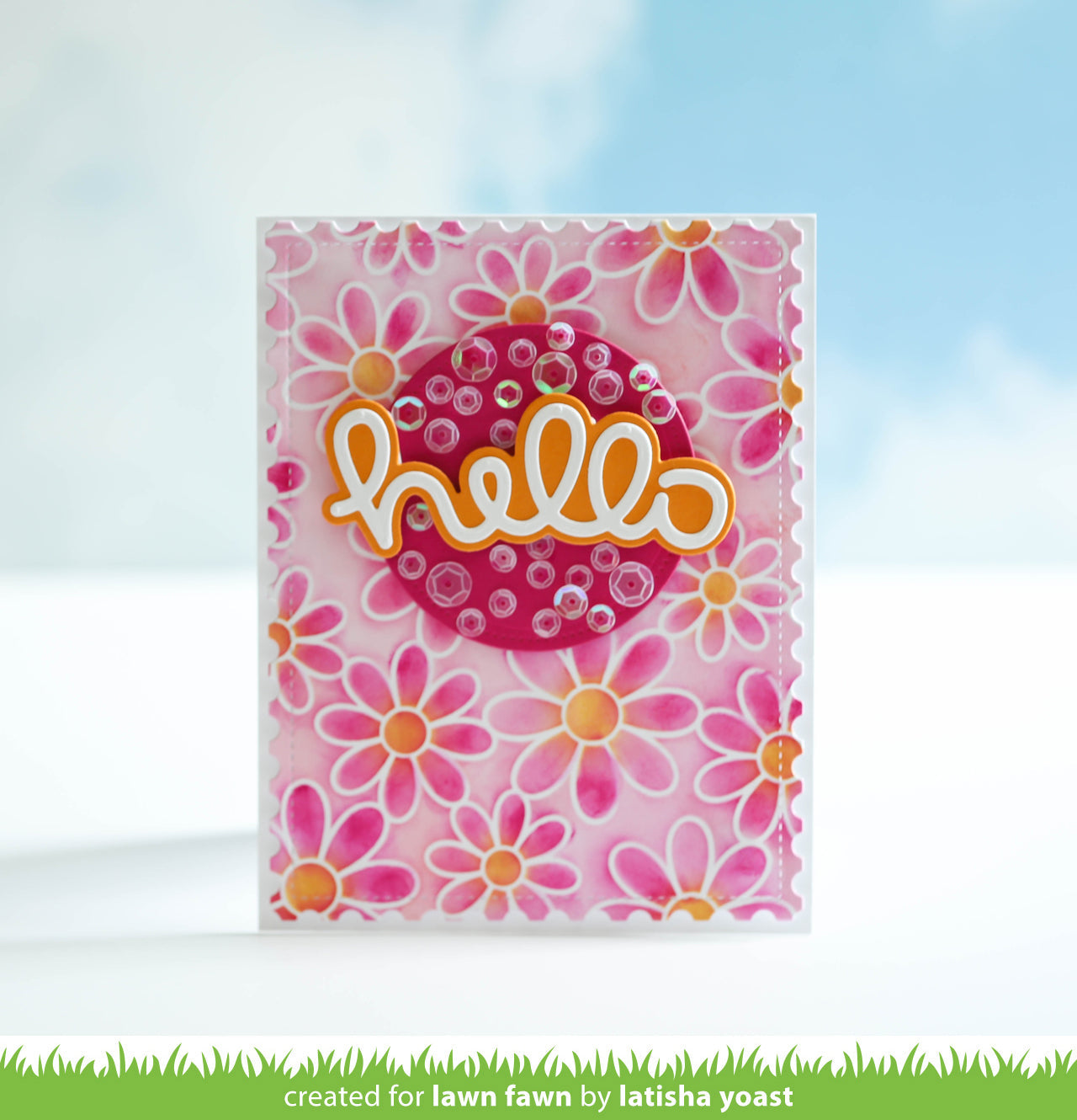 Lawn Fawn - Scripty Hello Outline Add-On