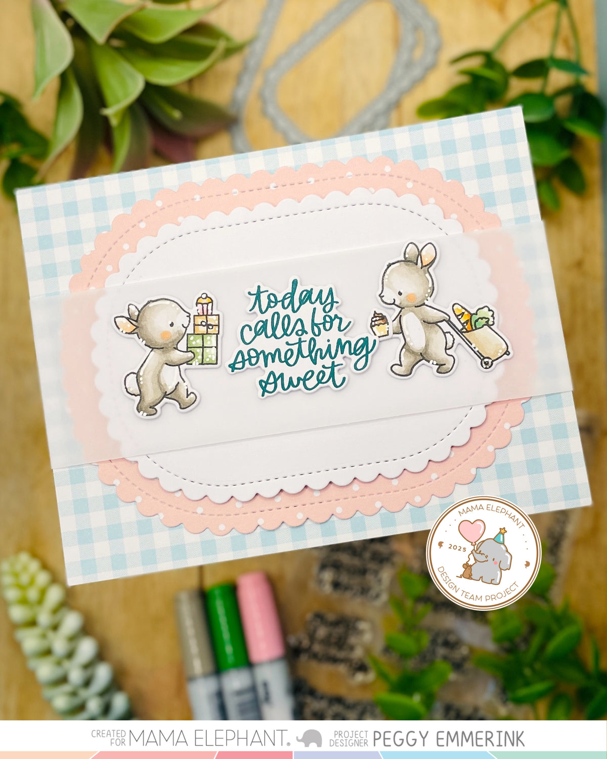 Mama Elephant - Placemat Set - Creative Cuts