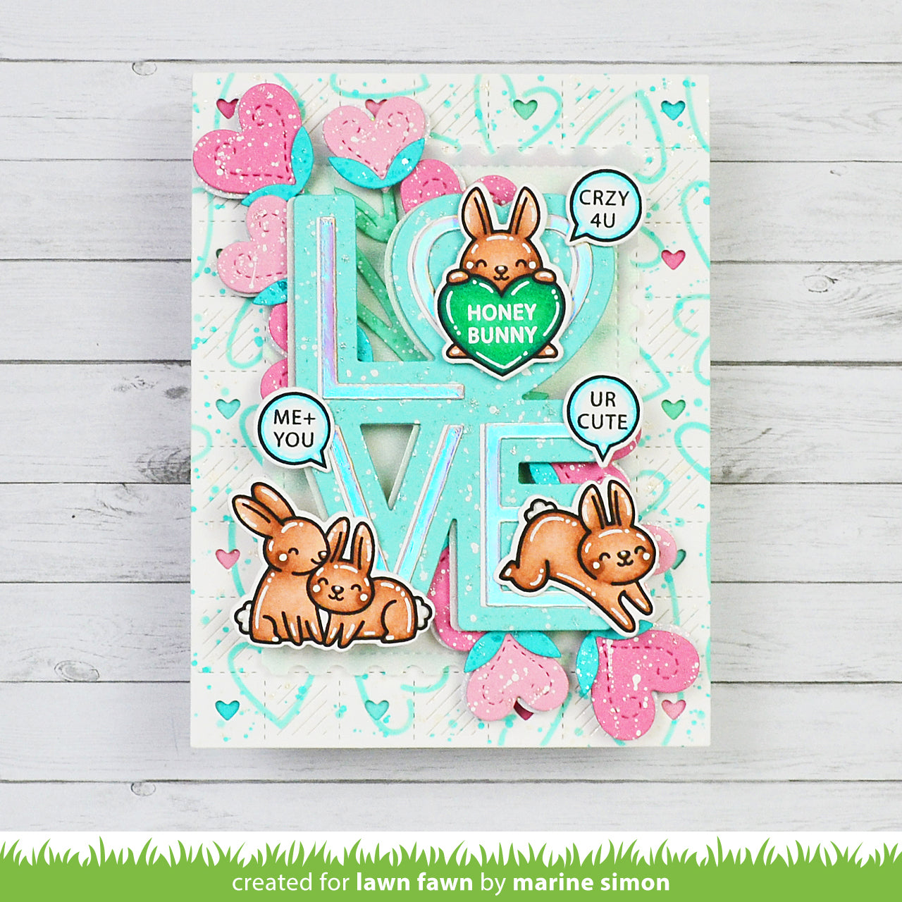 Lawn Fawn - Critter Conversation Hearts
