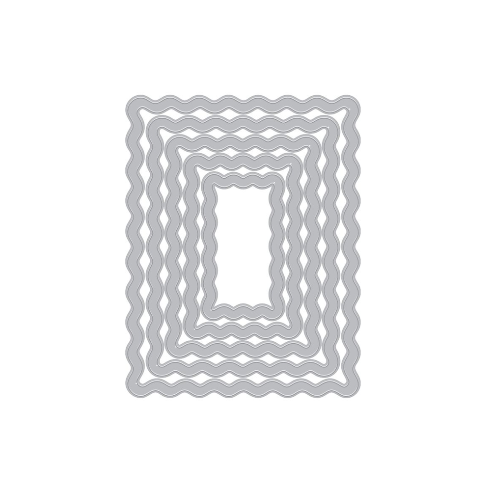 Hero Arts - You've Got a Friend Die Set Squiggly Rectangle Frames