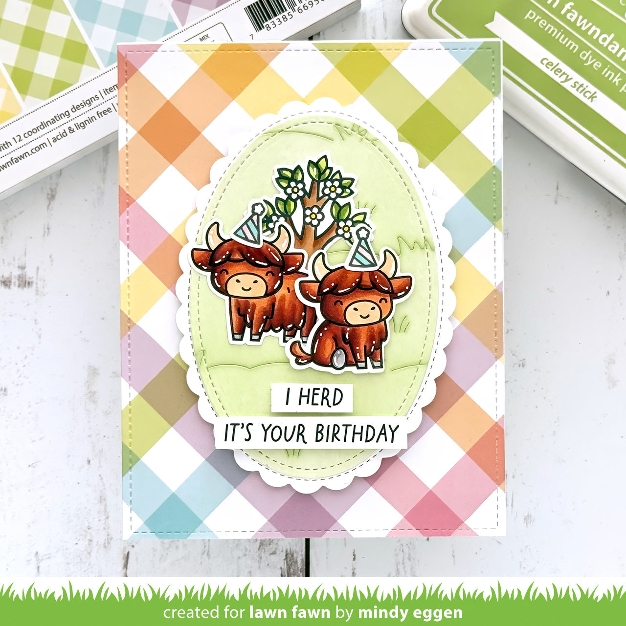 Lawn Fawn - Highland Cows!