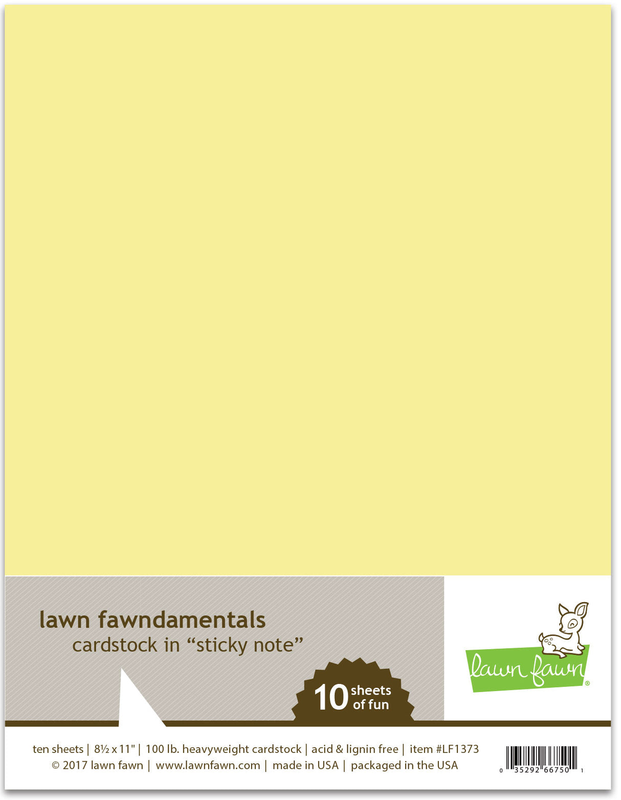 Lawn Fawn - Sticky Note Cardstock