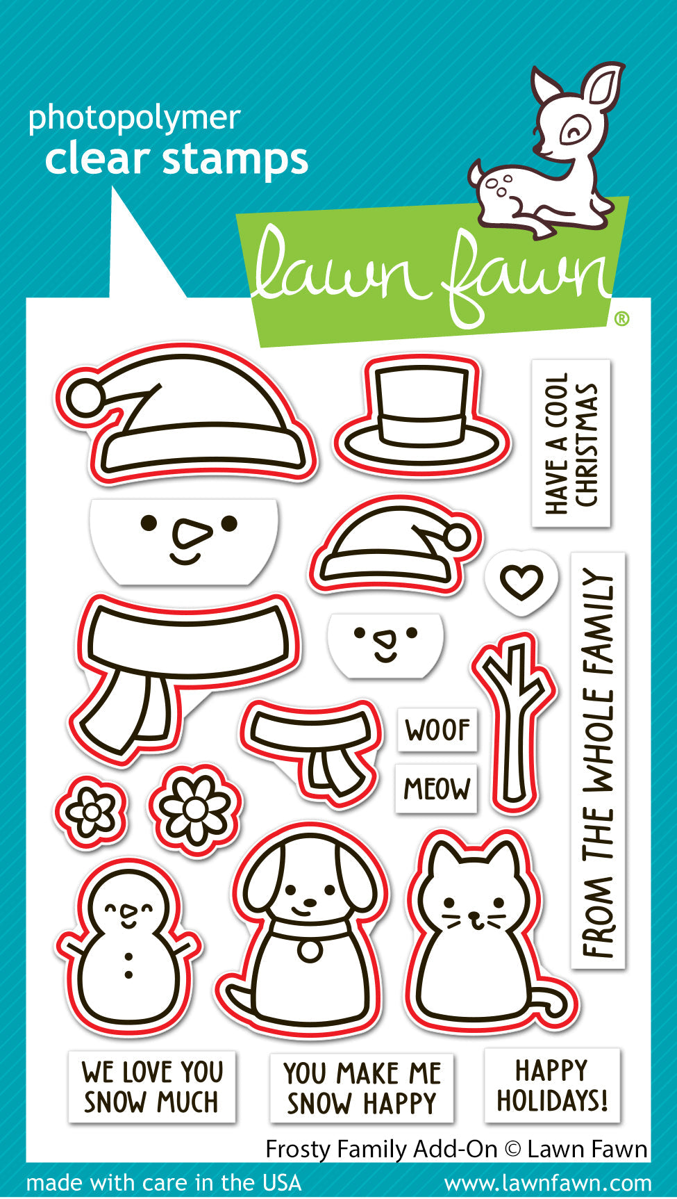 Lawn Fawn - Frosty Family Add-On Lawn Cuts