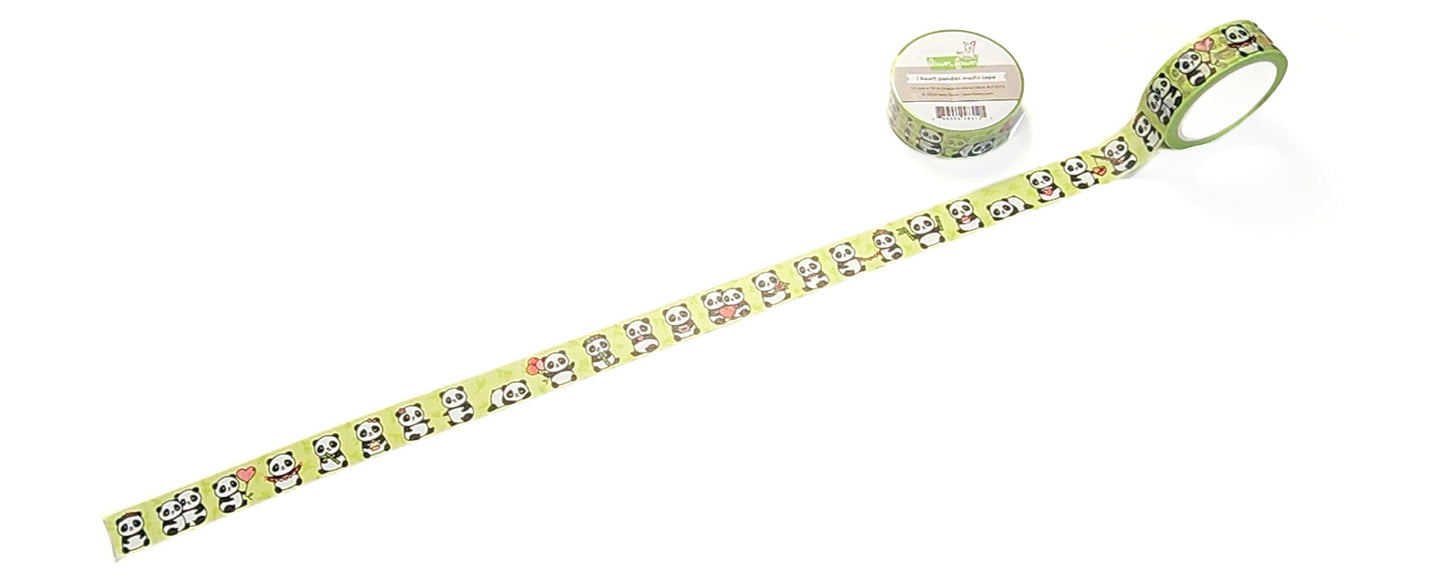 Lawn Fawn - I Heart Pandas Washi Tape