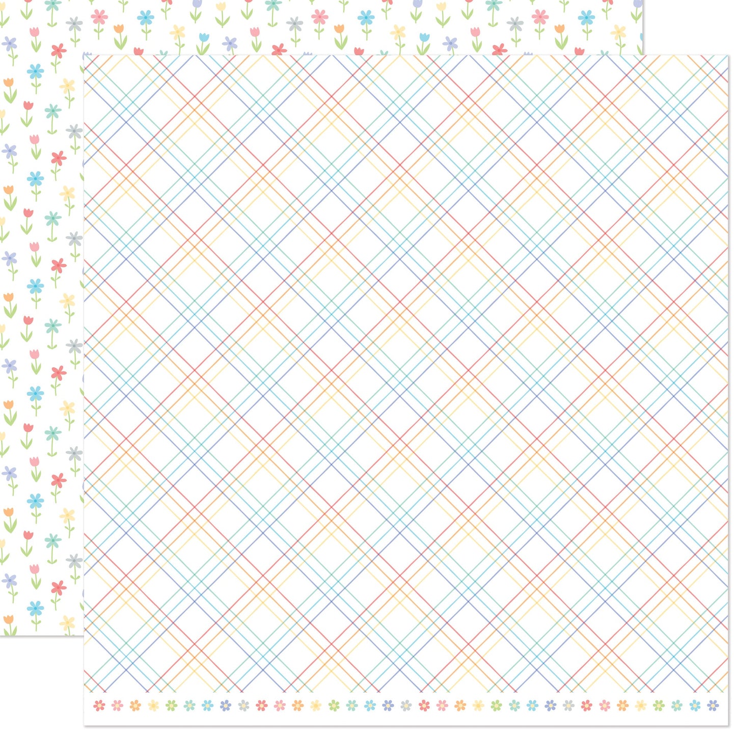 Lawn Fawn - Bitsy Blooms - Pansy 12x12"