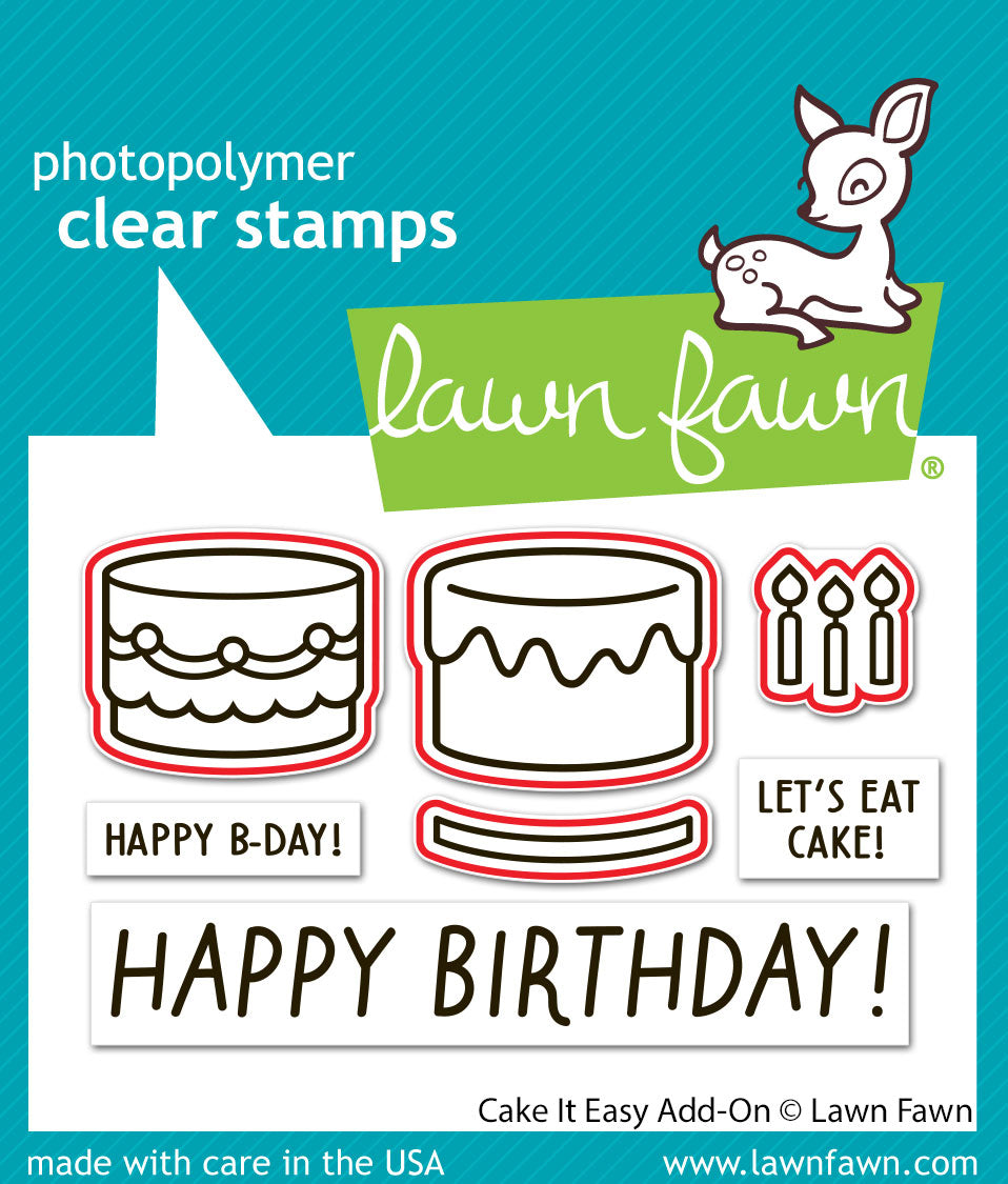 Lawn Fawn - Cake It Easy Add-On Lawn Cuts