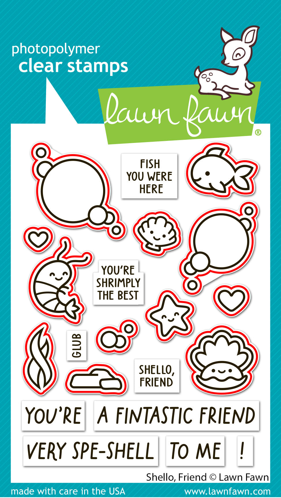 Lawn Fawn - Shello, Friend Lawn Cuts