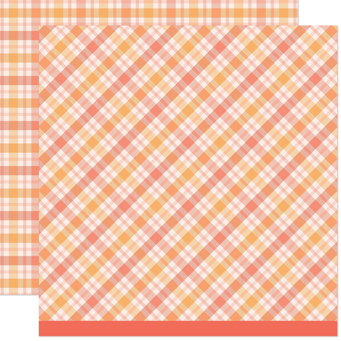 Lawn Fawn - Favorite Flannel Fall - Pumpkin Spice 12x12"