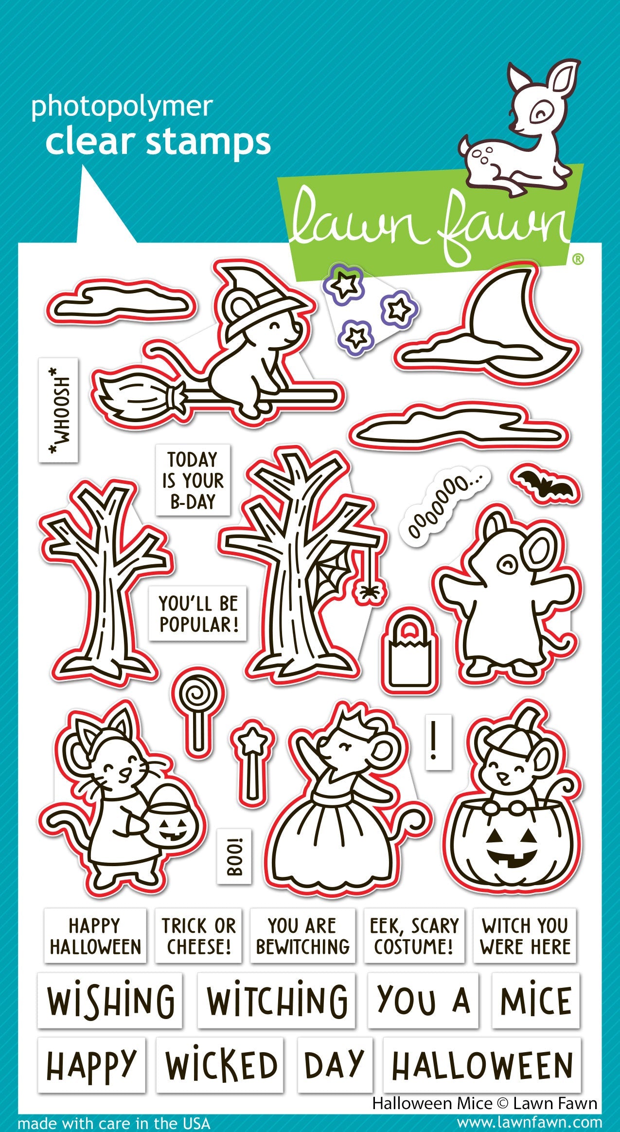 Lawn Fawn - Halloween Mice Lawn Cuts