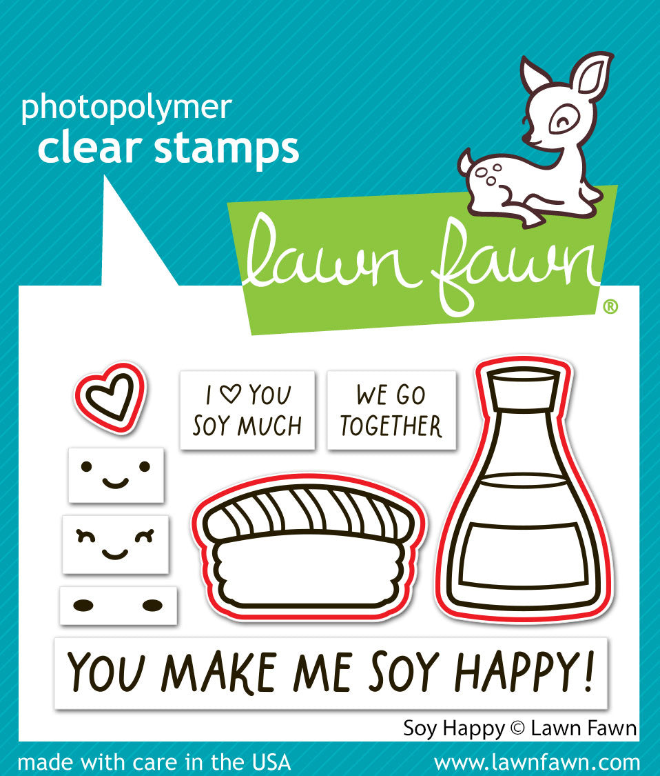 Lawn Fawn - Soy Happy Lawn Cuts