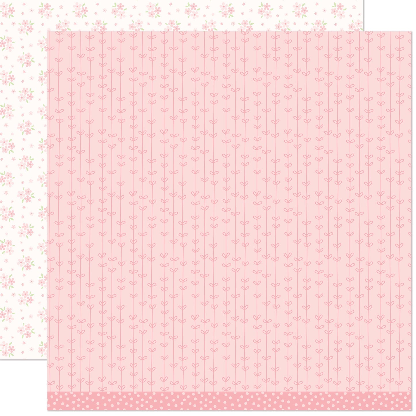 Lawn Fawn - Blissful Blossoms - Camellia 12x12"