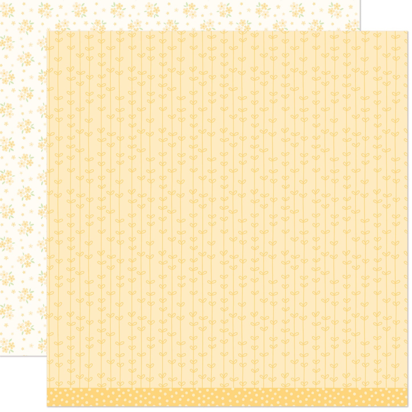Lawn Fawn - Blissful Blossoms - Marigold 12x12"