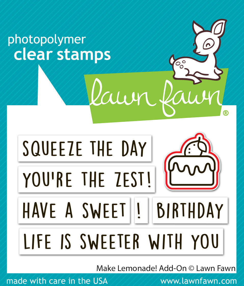 Lawn Fawn - Make Lemonade! Add-On Lawn Cuts