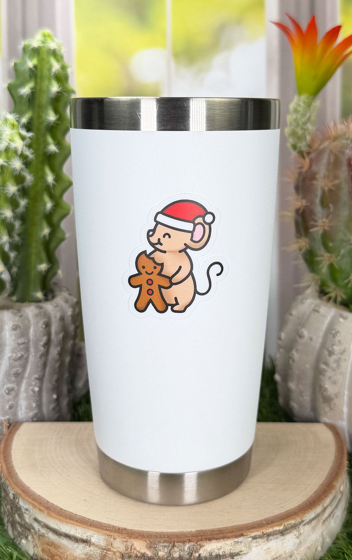 Lawn Fawn - Gingerbread Mouse Vinyl Sticker