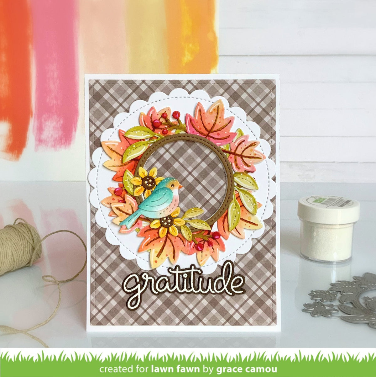 Lawn Fawn - Magic Iris Fall Leaves Add-On