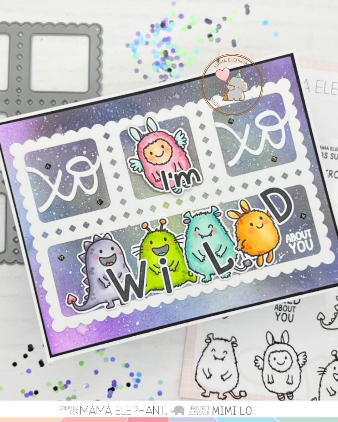 Mama Elephant - Aurora Frame - Creative Cuts