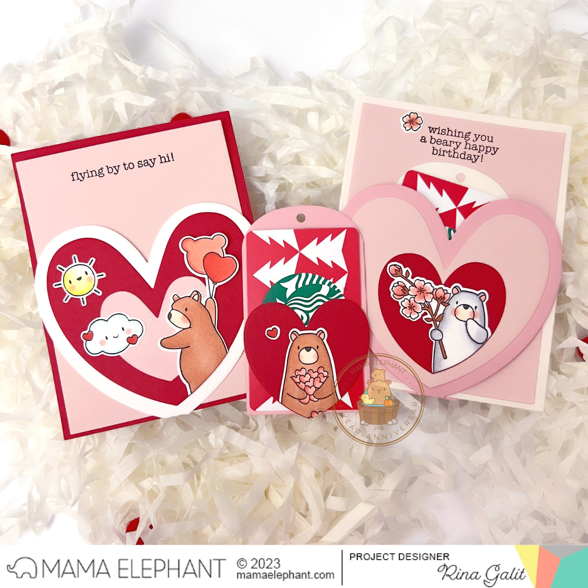 Mama Elephant - Heart Pocket Set - Creative Cuts