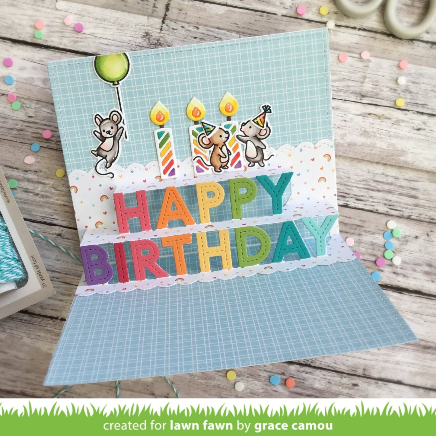 Lawn Fawn - Pop-Up Happy Birthday