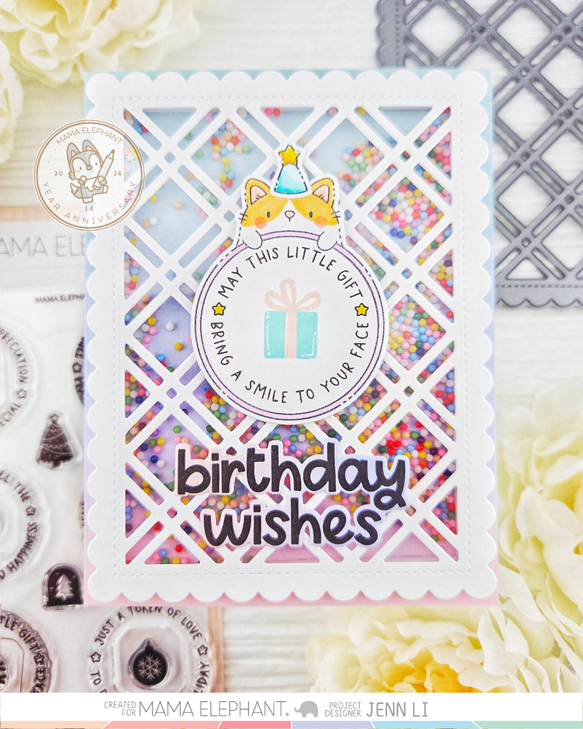 Mama Elephant - Waffle Weave Frame - Creative Cuts