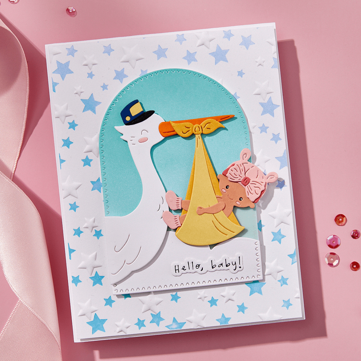 Spellbinders - Wishing Stars 3D Embossing Folder