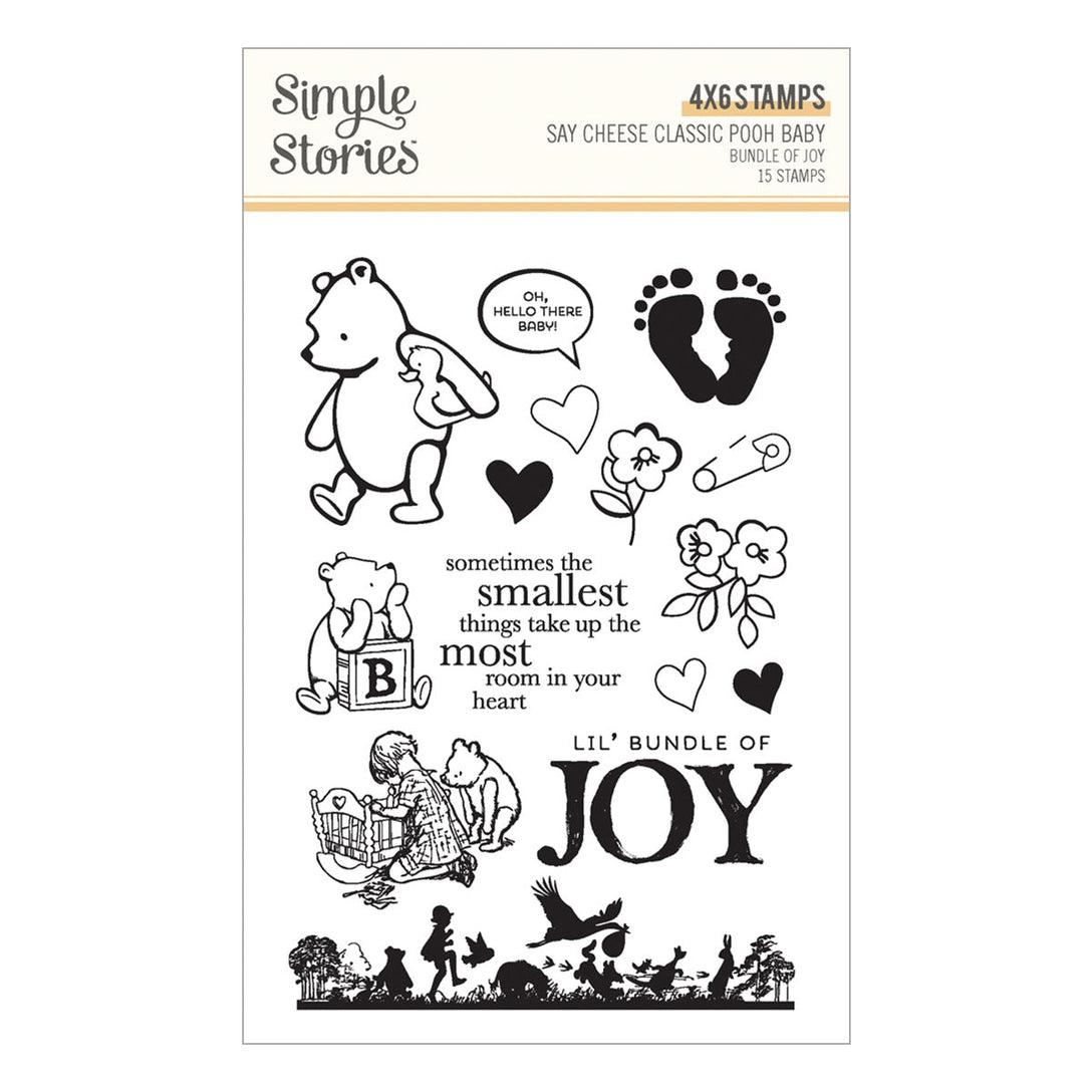Spellbinders - Classic Pooh Baby Stamp & Die Bundle Bundle of Joy