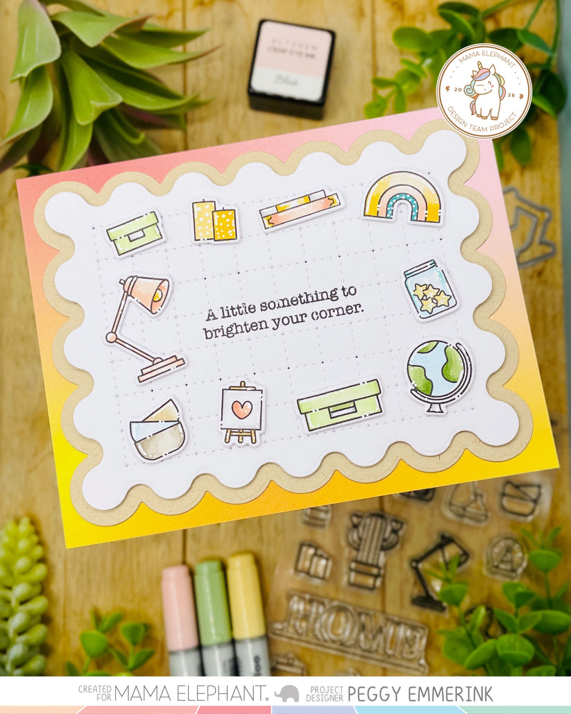 Mama Elephant - Curly Screen Frame - Creative Cuts