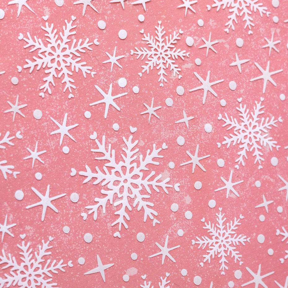 American Crafts - Vicki Boutin Peppermint Kisses 12x12 Inch Iridescent Foil on Printed Vellum (1pc)