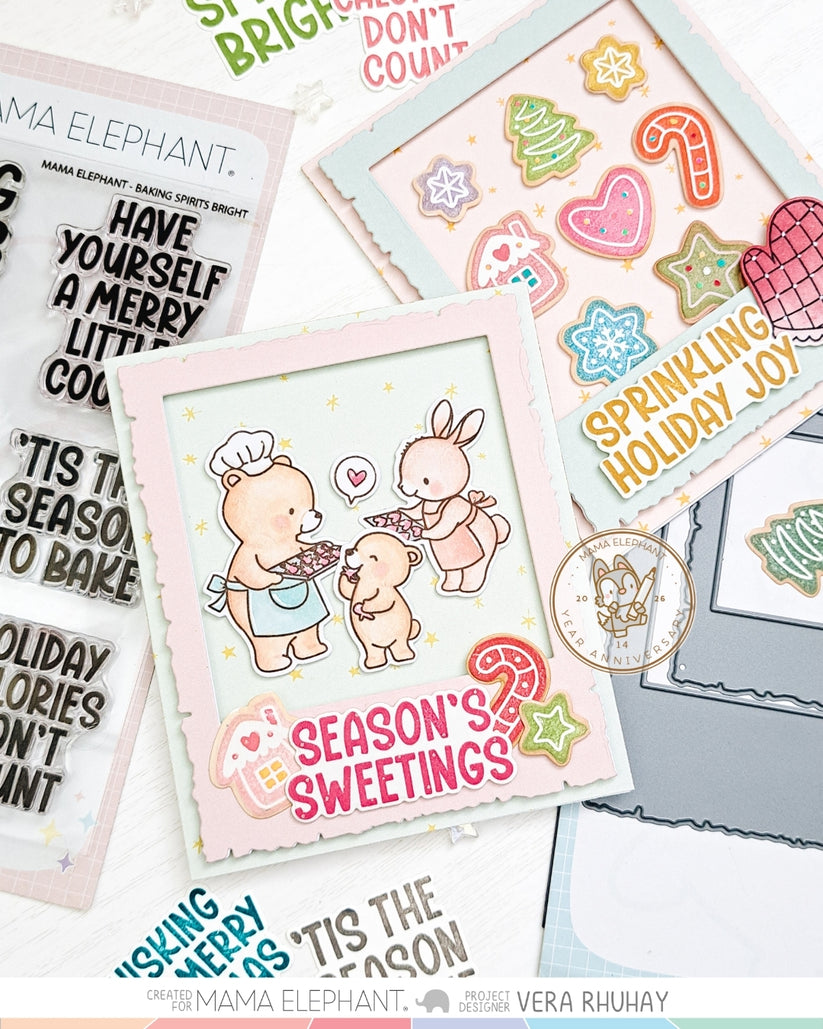 Mama Elephant - Deckled Polaroids - Creative Cuts