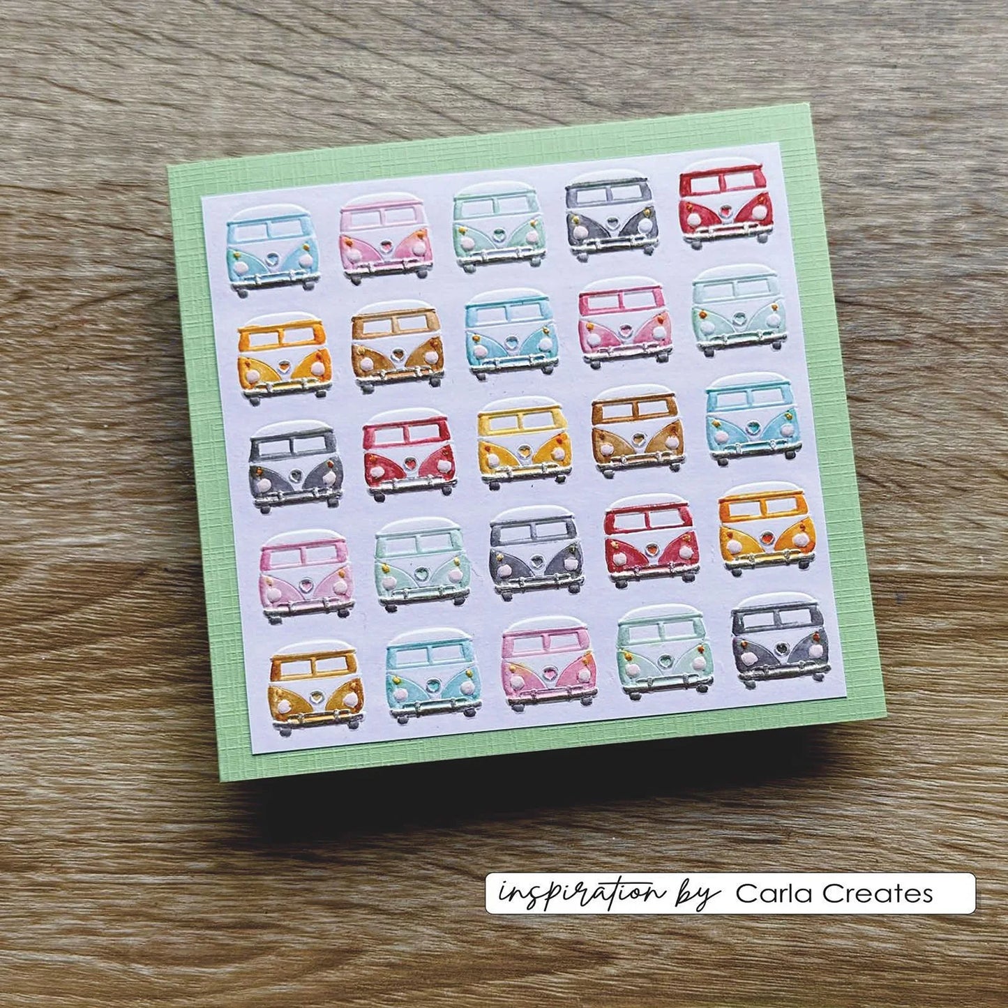 Vaessen - Embossing Folder Christmas Hippie Bus