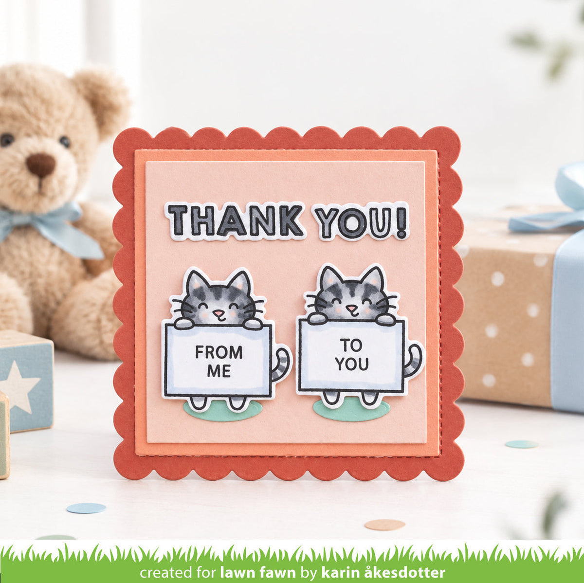 Lawn Fawn - Critter Thank Yous Kids Cardmaking Kit