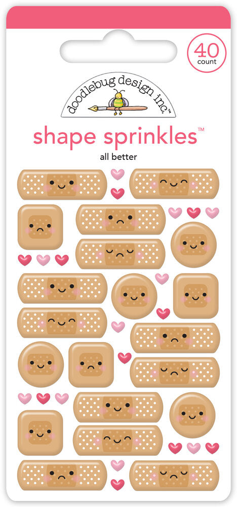 Doodlebug Design - Happy Healing All Better Shape Sprinkles