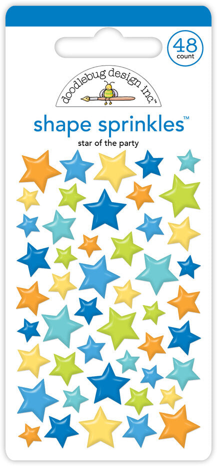 Doodlebug Design Balloons & Banners Shape Sprinkles Star Of The Party (9179)