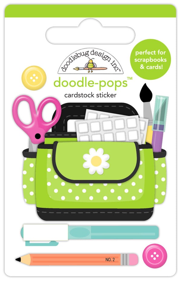 Doodlebug Design Color Me Crafty Crafty Girl Doodle-Pops (9070)