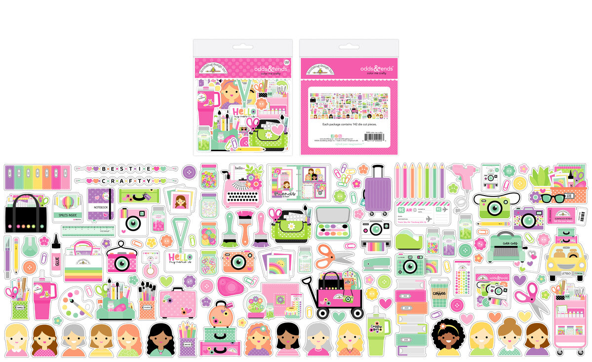 Doodlebug Design Color Me Crafty Odds & Ends (9090)