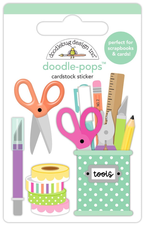Doodlebug Design Color Me Crafty Tools Of The Trade Doodle-Pops (9071)