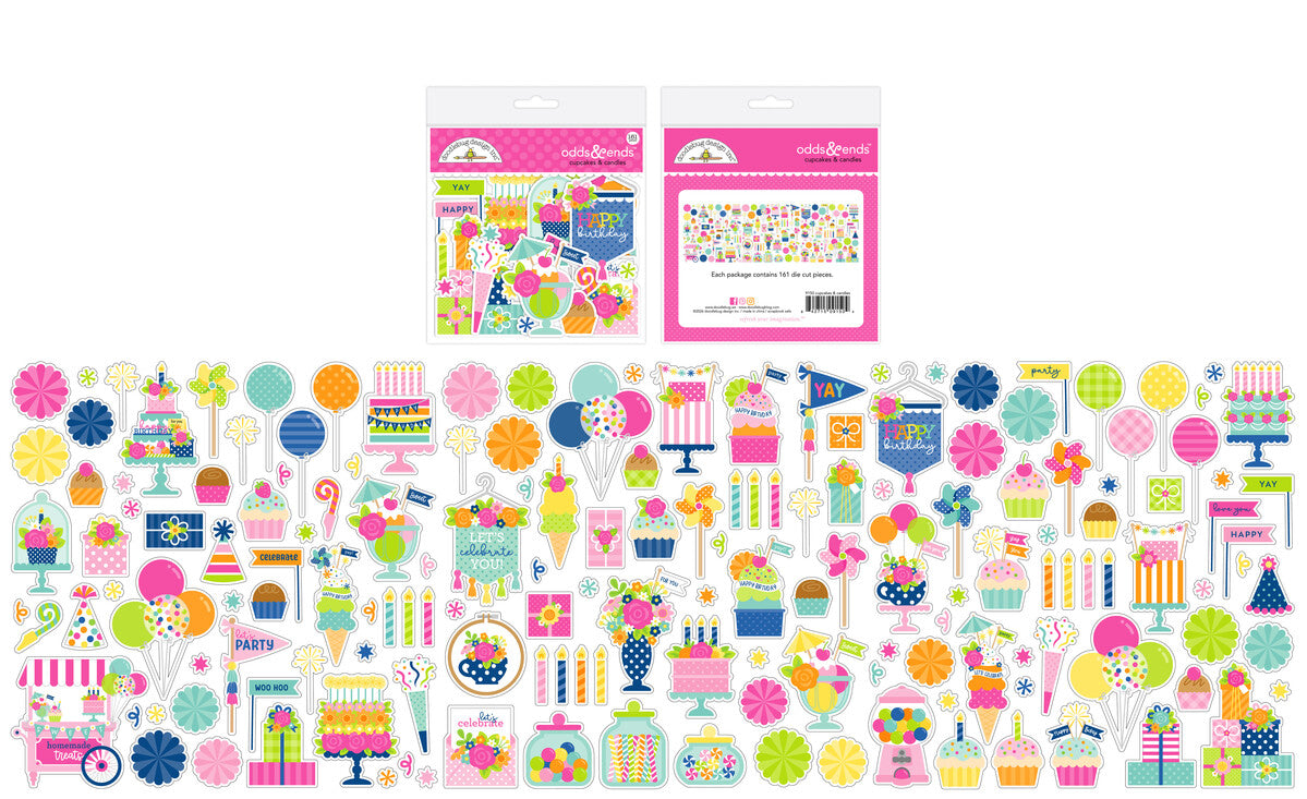 Doodlebug Design Cupcakes & Candles Odds & Ends (9150)