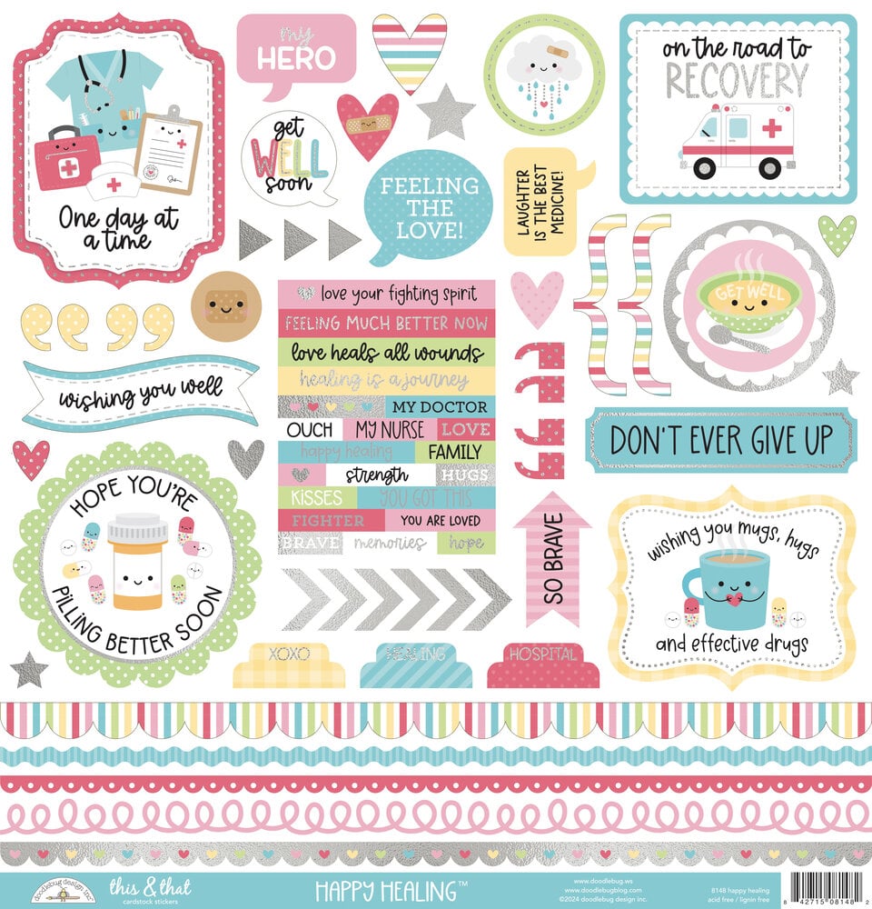 Doodlebug Design - Happy Healing Paper Pack 12x12"