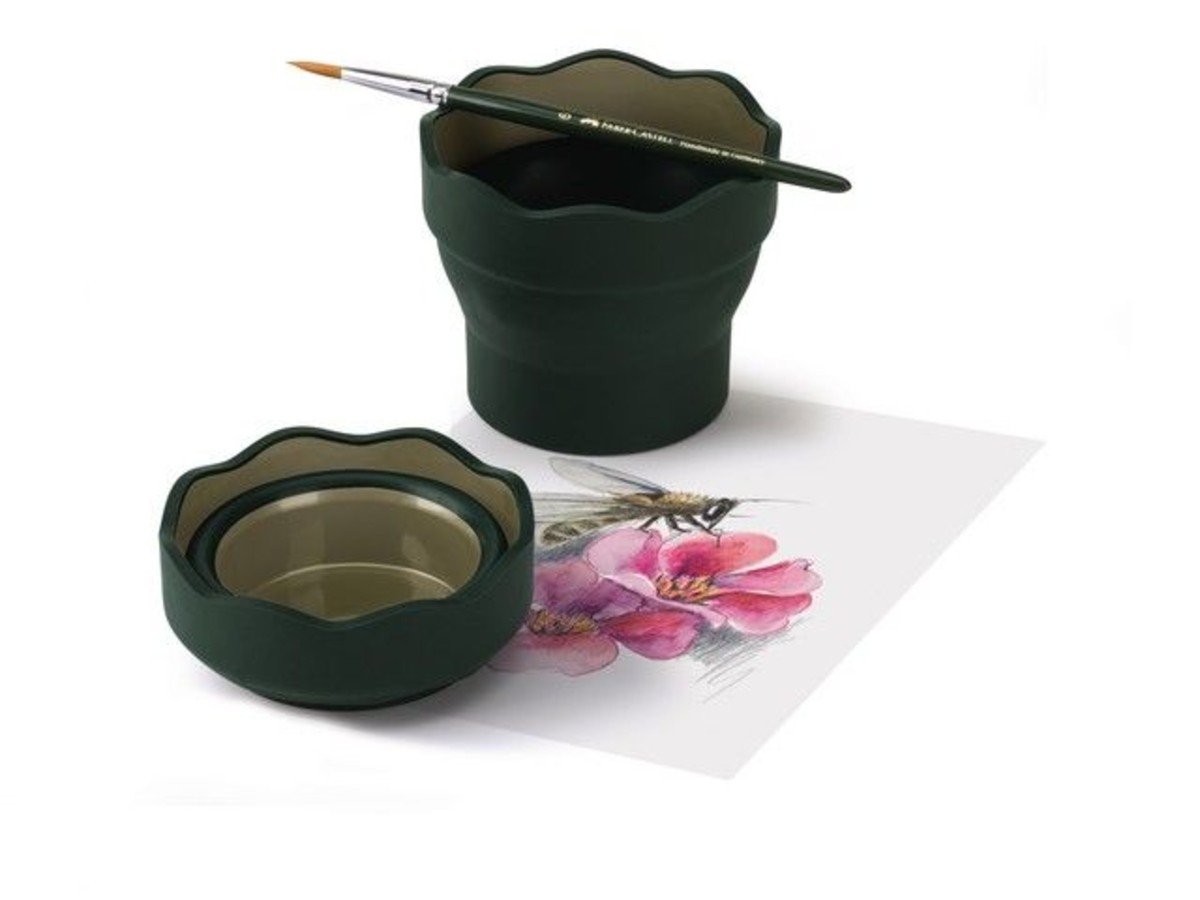 Faber Castell - Water Cup Clic&Go Dark Green